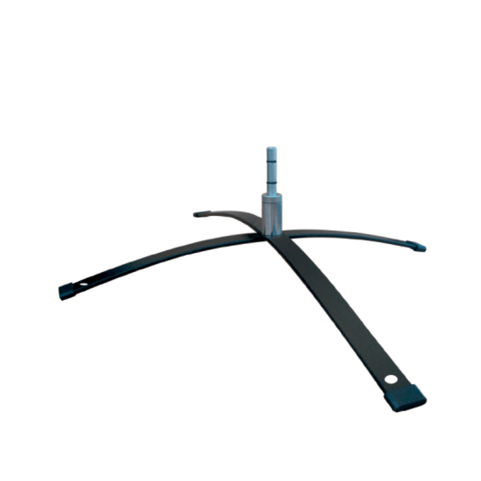 Base en forma de cruz con rotador de acero