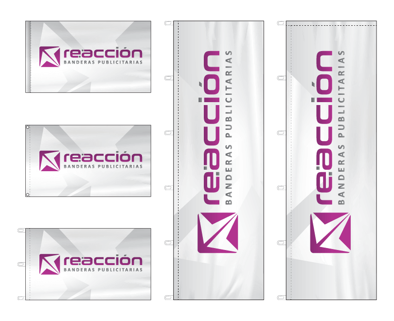 banderas con logotipo