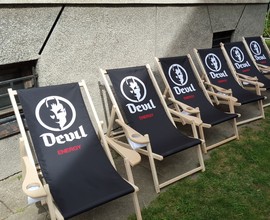 tumbonas con estampado