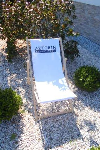 Tumbonas con gráfico