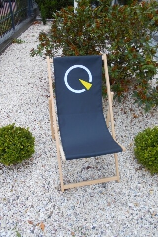 Producción de tumbonas con la impresión a todo color